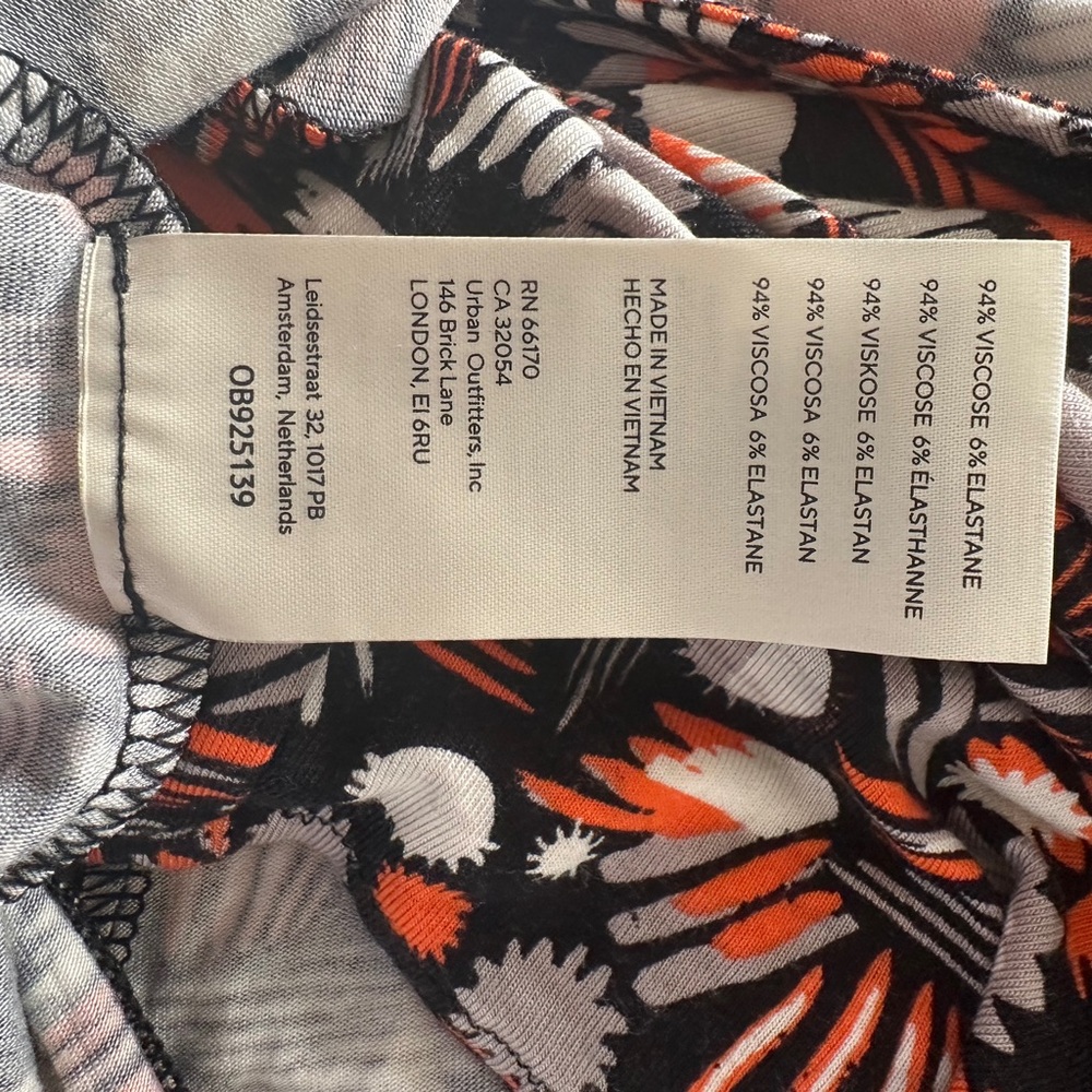 FREE PEOPLE Floral Backless Dress $68 SIZE EXTRA SMALL Ankle Length Brown Orange - Picture 8 of 12